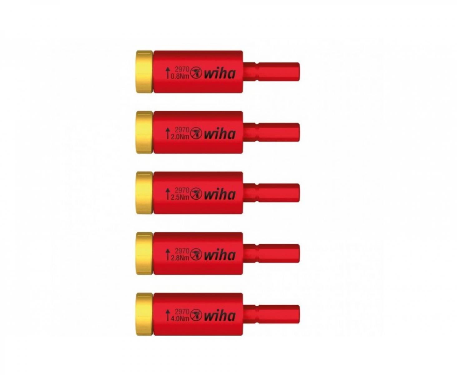 Набор VDE адаптеров-ограничителей easyTorque electric Wiha 29701 S5 41479 5 штук