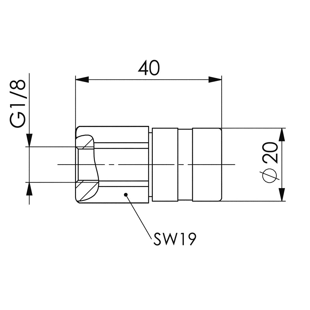 картинка Быстроразъемное соединение "плоское" G1/8 АМF 558044 от магазина "Элит-инструмент"
