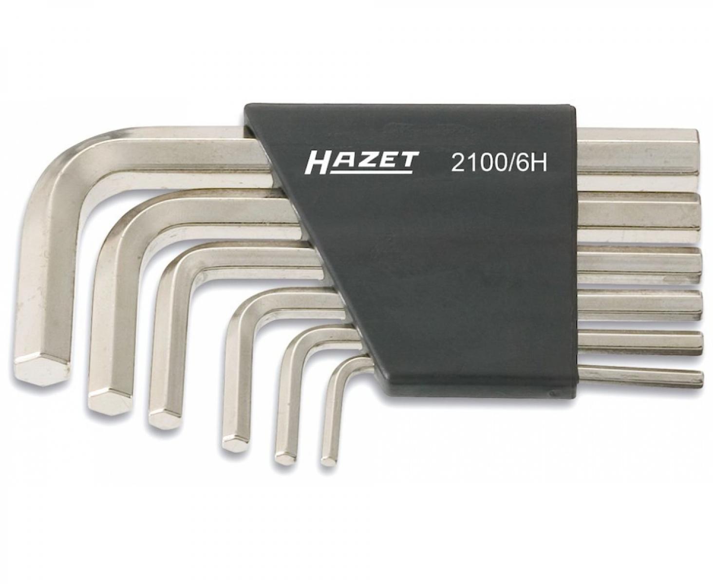 картинка Набор штифтовых ключей HEX Hazet 2100/6H 6 предметов от магазина "Элит-инструмент"