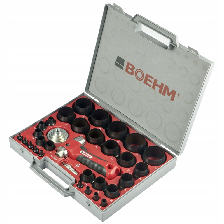 картинка Набор пробойников 2-49 мм BOEHM, 32 ПРЕДМЕТА | (для паронитовых и графитовых прокладок) BOEHM JLB249PA/7802 0249 Fplus от магазина "Элит-инструмент"