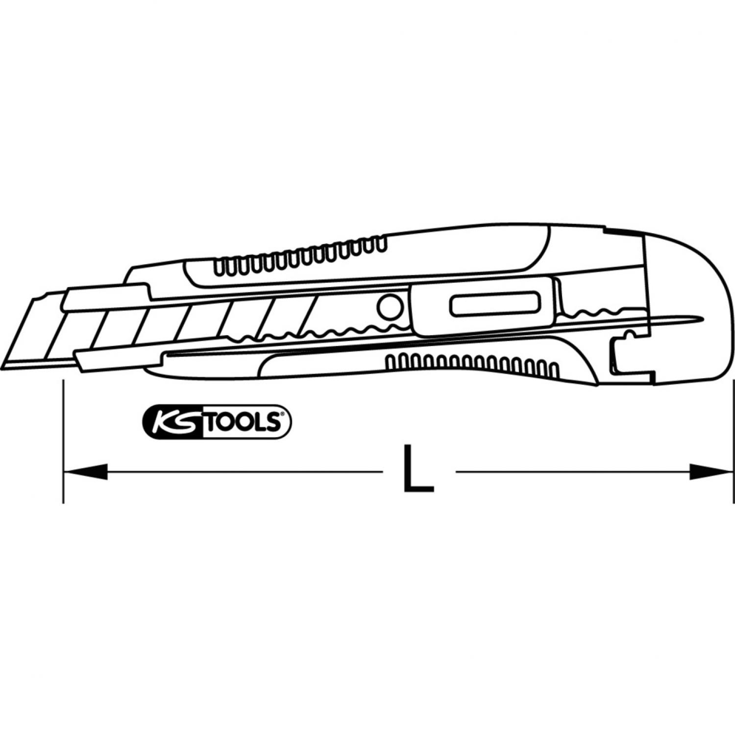 картинка Нож с ломающимися лезвиями Komfort, 18 мм от магазина "Элит-инструмент"