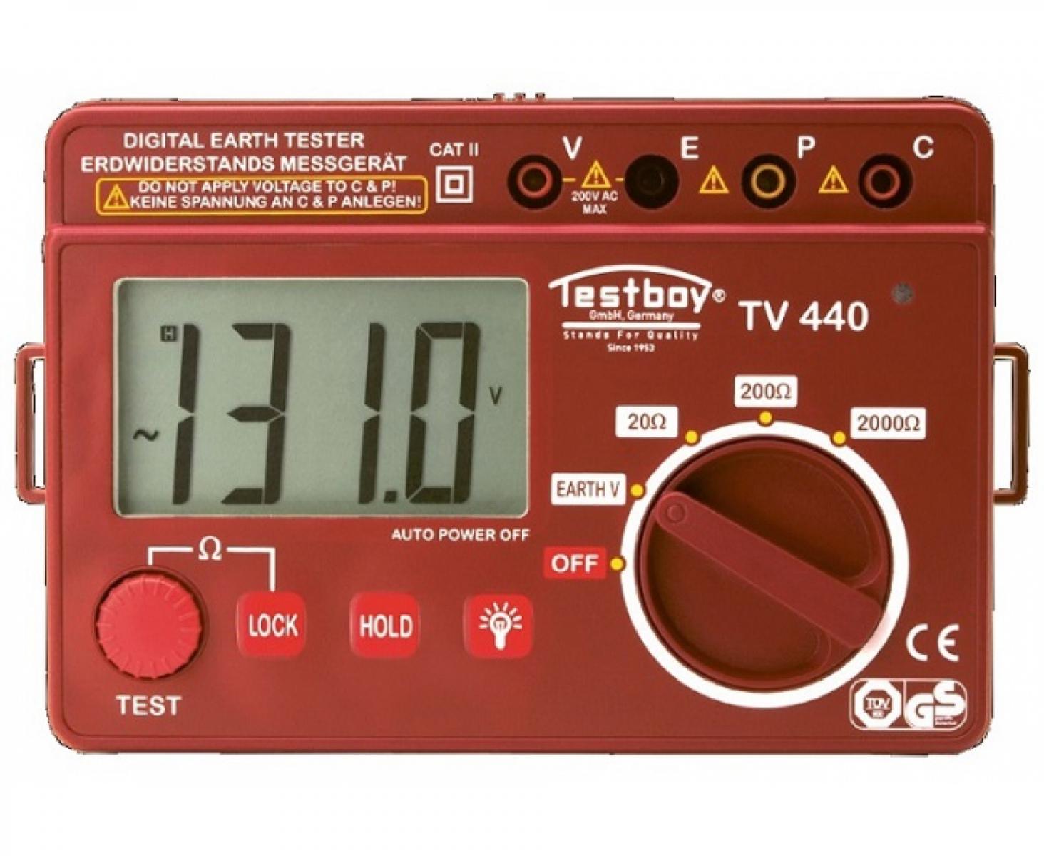 картинка Тестер сопротивления заземления цифровой Testboy TV 440N от магазина "Элит-инструмент"