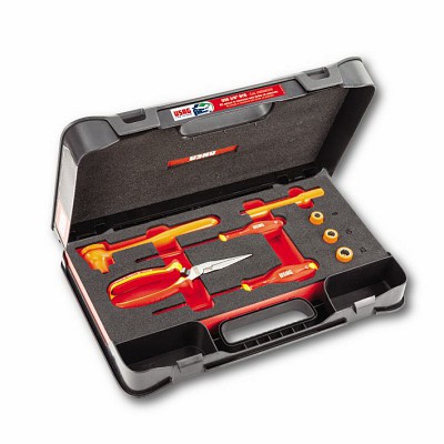 картинка 098 3/8 HYB8 Ассортимент инструментов ABS для обеспечения безопасности гибридных и электромобилей (8 шт.) USAG U00980508 от магазина "Элит-инструмент"