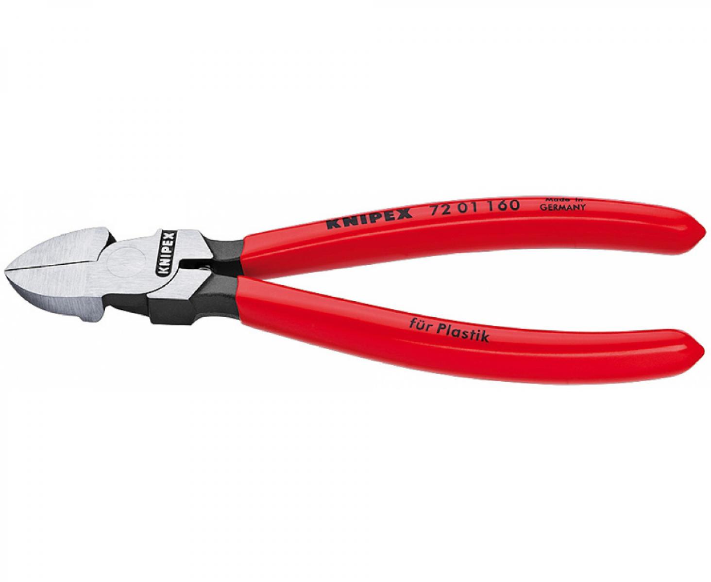 Кусачки боковые для пластмассы Knipex KN-7201180