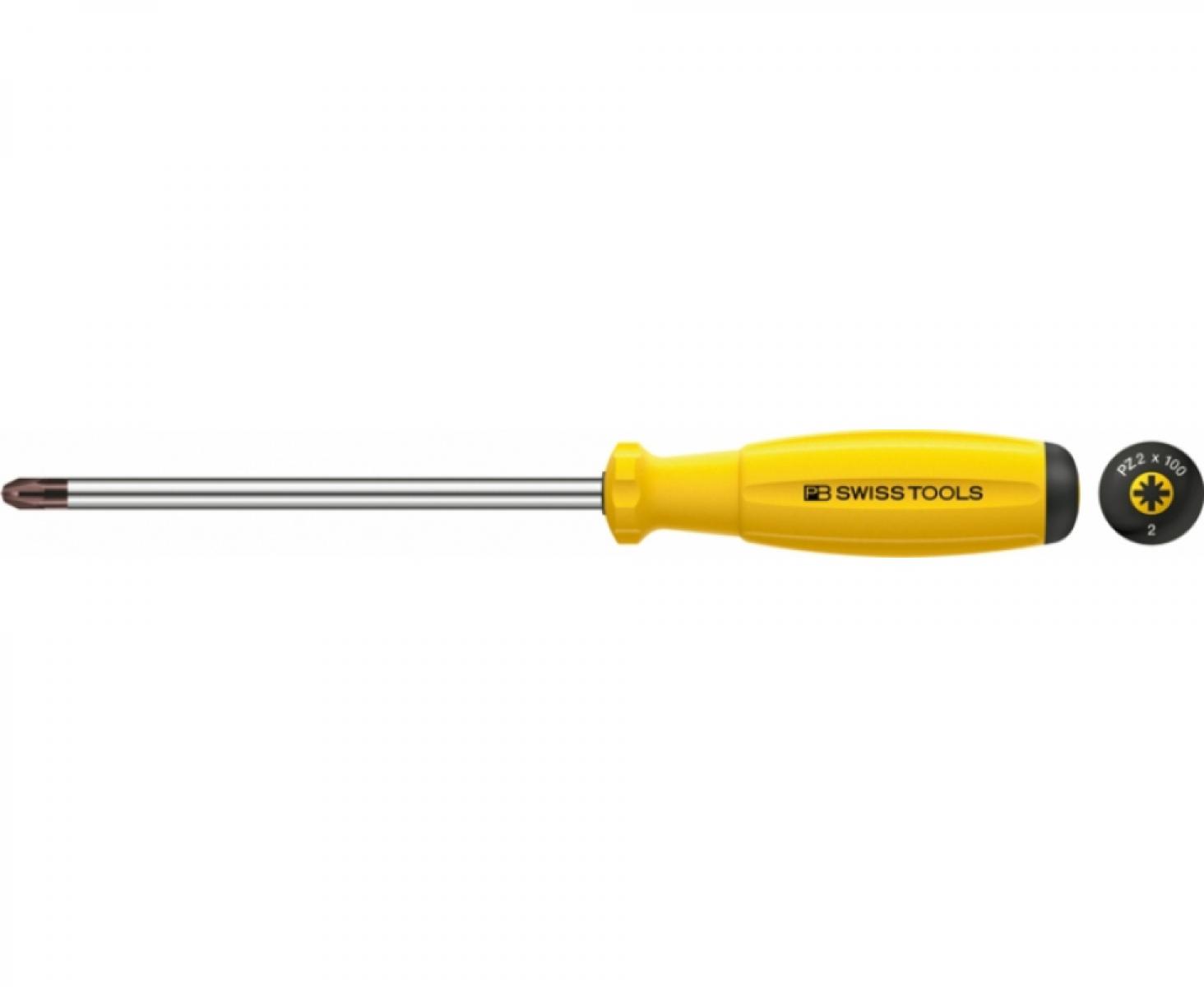картинка Отвертка крестовая антистатическая Pozidriv SwissGrip ESD PB Swiss Tools PB 8192.2-100 ESD PZ2 от магазина "Элит-инструмент"