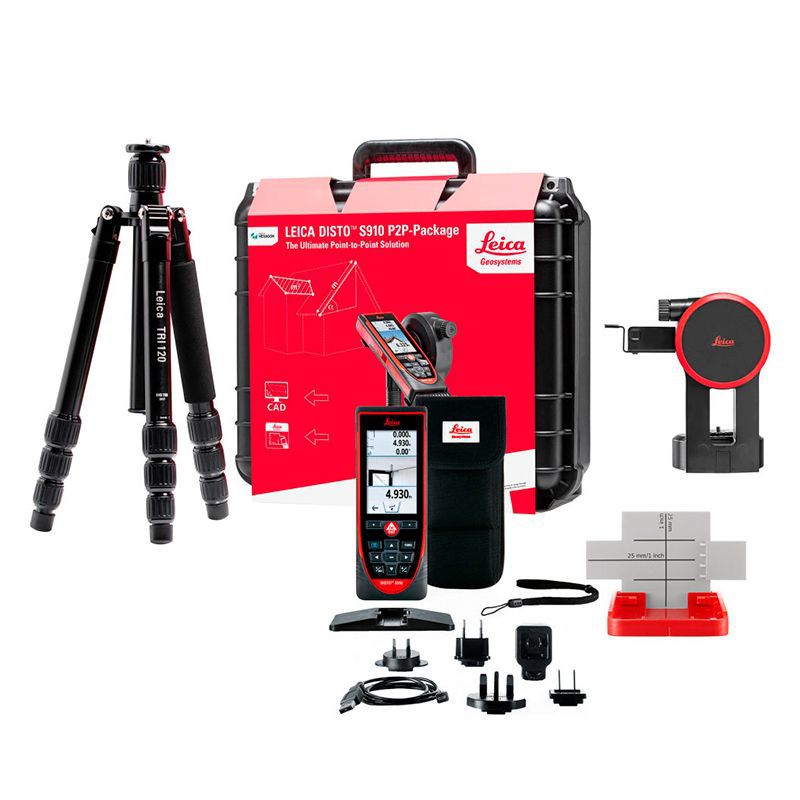 картинка Комплект Leica DISTO S910 NEW со штативом и адаптером 887900 от магазина "Элит-инструмент"