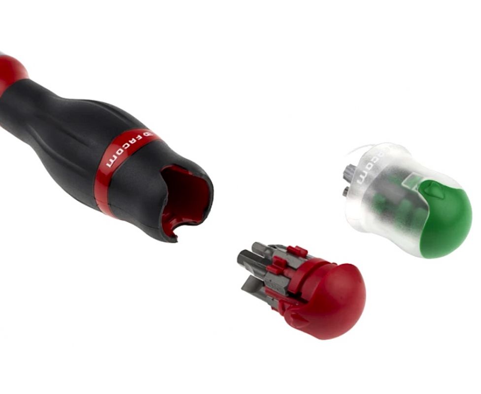 картинка Отвертка-держатель с трещоткой и битами SL PH PZ HEX TORX TR Facom ACL.1A от магазина "Элит-инструмент"