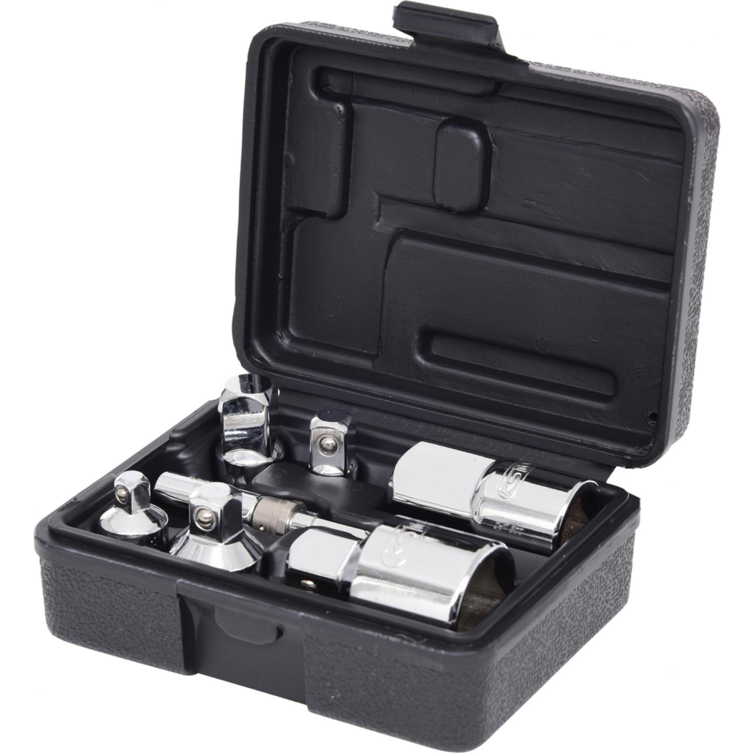картинка 1/4"+3/8"+1/2"+3/4" Комплект увеличивающих и уменьшающих адаптеров CHROMEplus, 7 шт от магазина "Элит-инструмент"