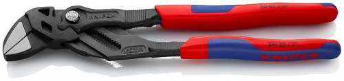 Клещи переставные - гаечный ключ, 52 мм (2"), L-250 мм, серые, 2-к ручки KN-8602250