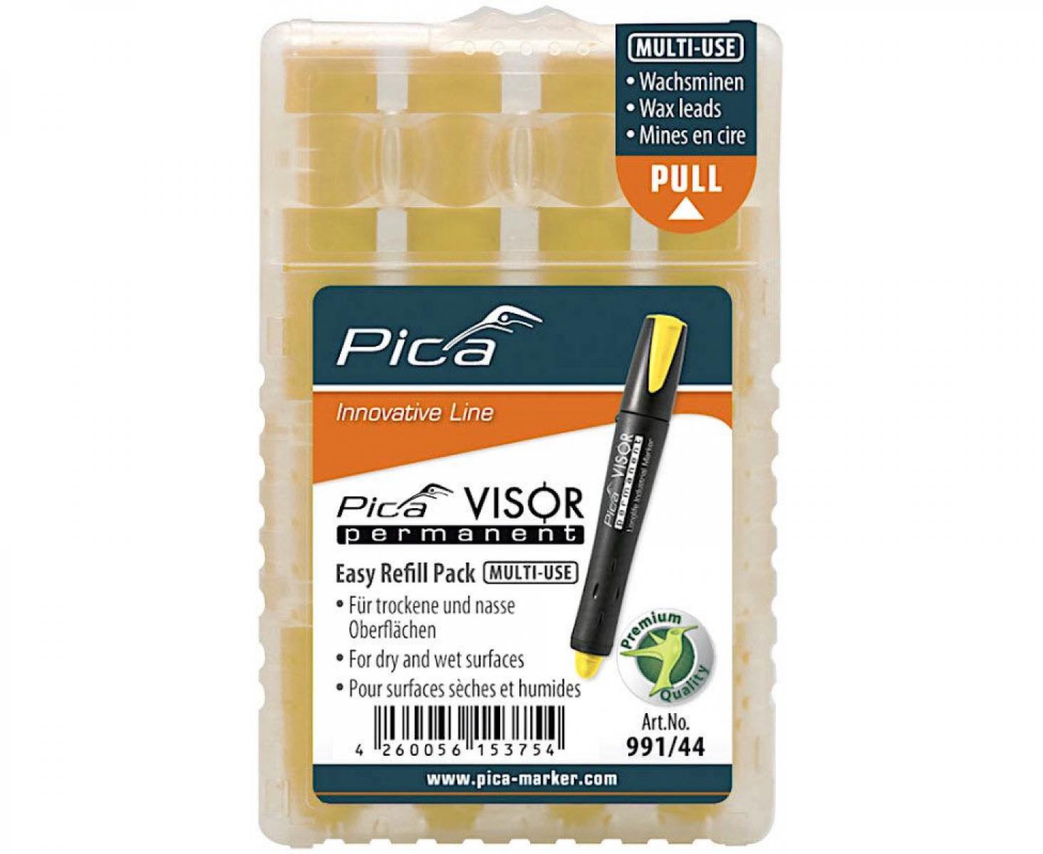 Стержни сменные для Pica-Visor желтые 991/44 4 шт.