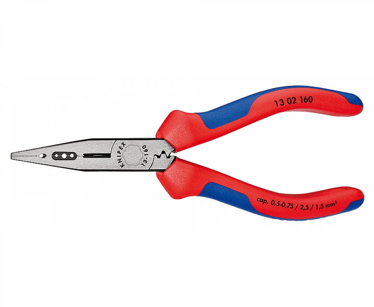 Плоскогубцы для монтажа проводов (0,5 - 0,75 мм) Knipex KN-1302160