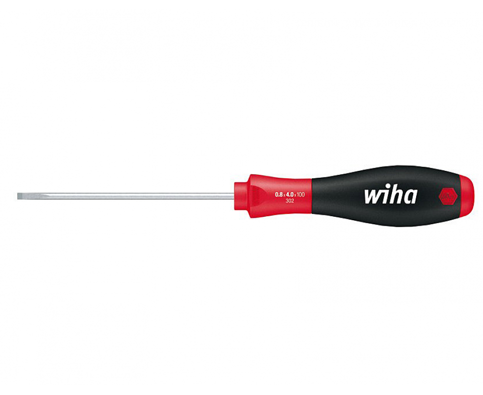 картинка Отвертка Wiha SoftFinish Slotted 302 00691 3,5 x 100 шлицевая от магазина "Элит-инструмент"