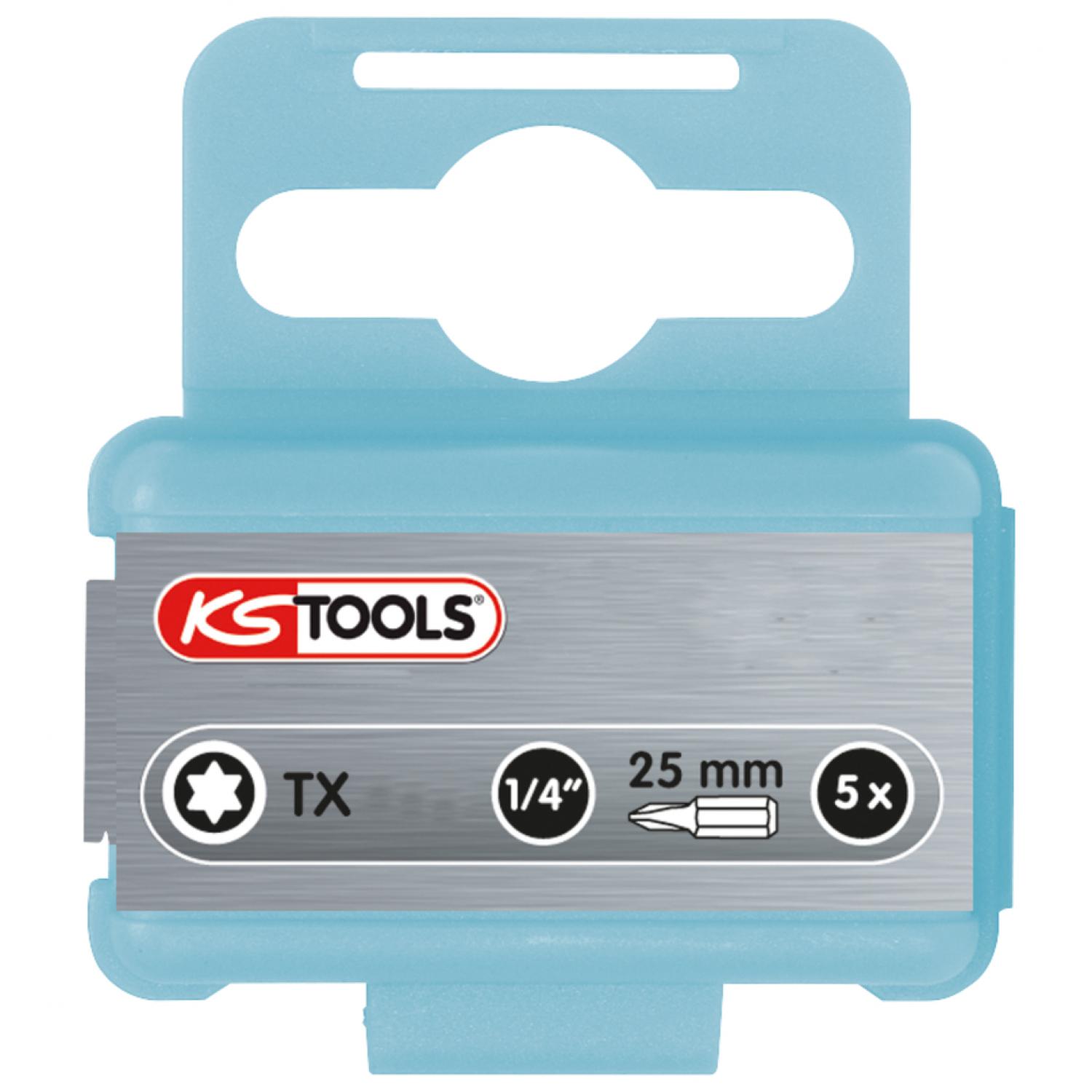 Бит EDELSTAHL 1/4" с профилем Torx, 25 мм, Т27, 5 шт в упаковке