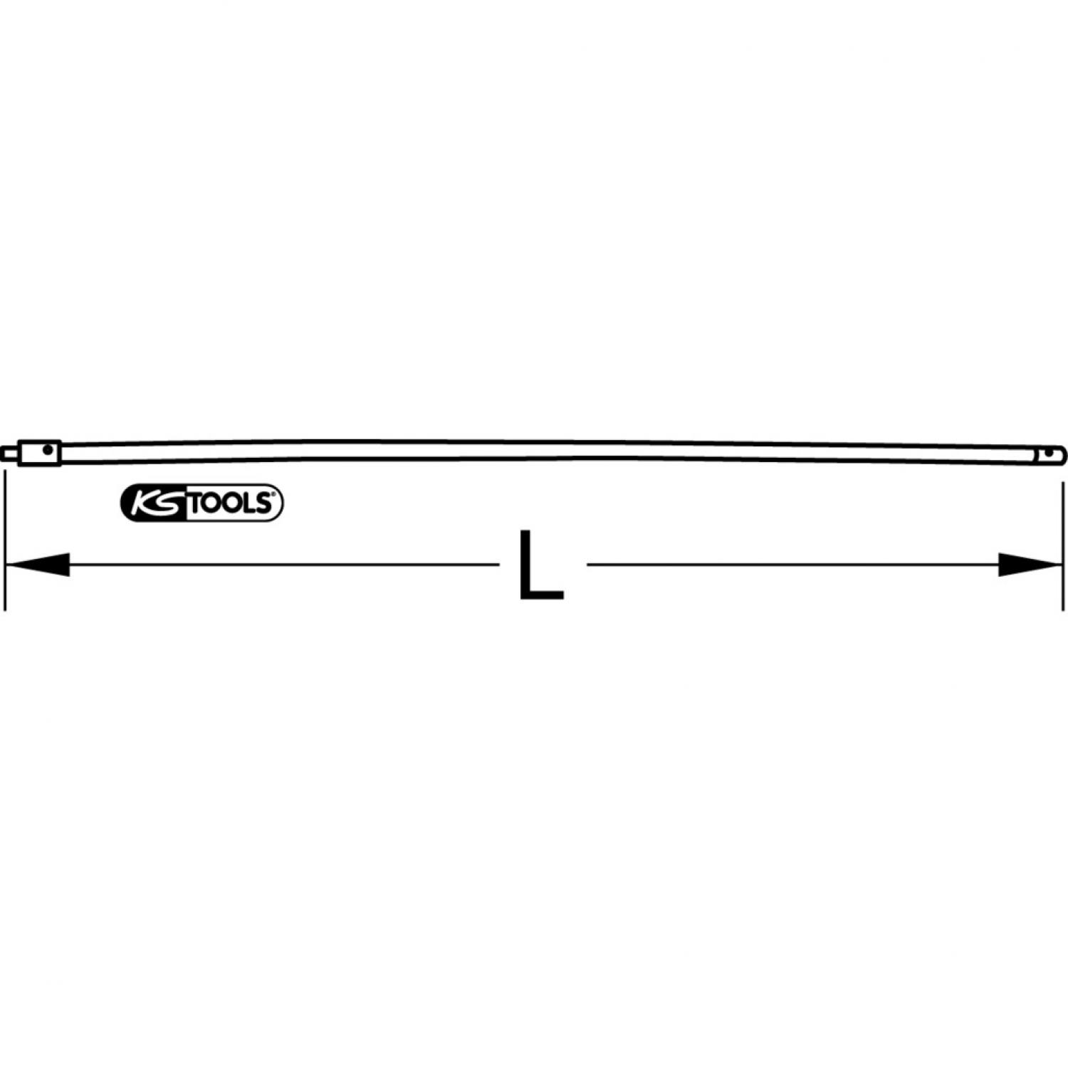 картинка Резьбовой удлинитель для инструмента для отопительного бака, Ø 18 мм, длина 1 м от магазина "Элит-инструмент"