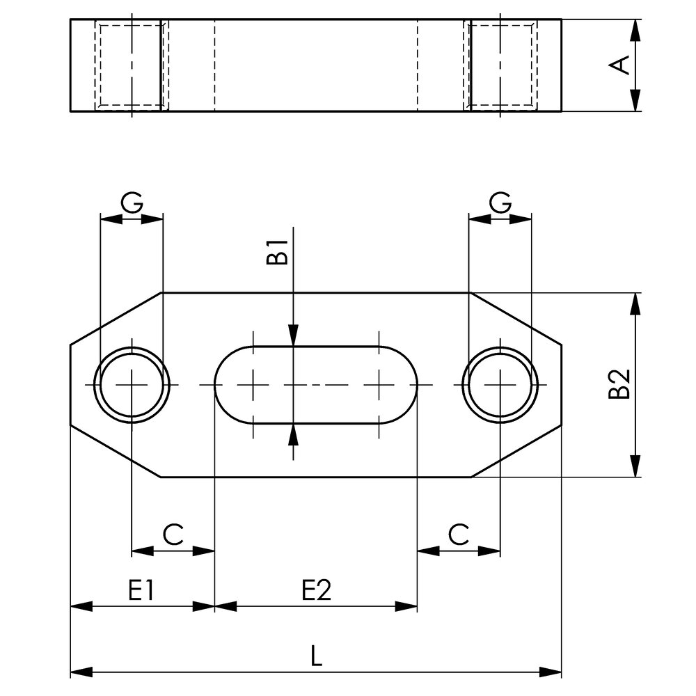 картинка Зажим двойной (короткий) АМF 78972 от магазина "Элит-инструмент"