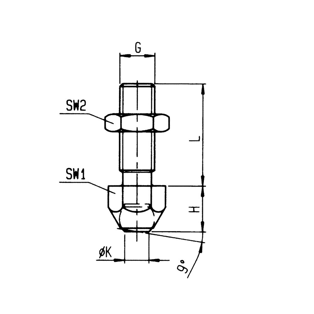 картинка Установочный винт с шариком АМF 73718 от магазина "Элит-инструмент"