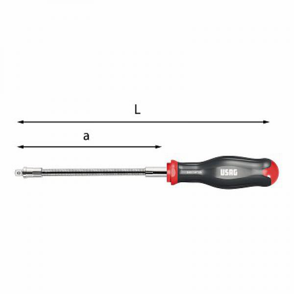 картинка Гибкая рукоятка для головок 243 1/4 SN U02430211 от магазина "Элит-инструмент"