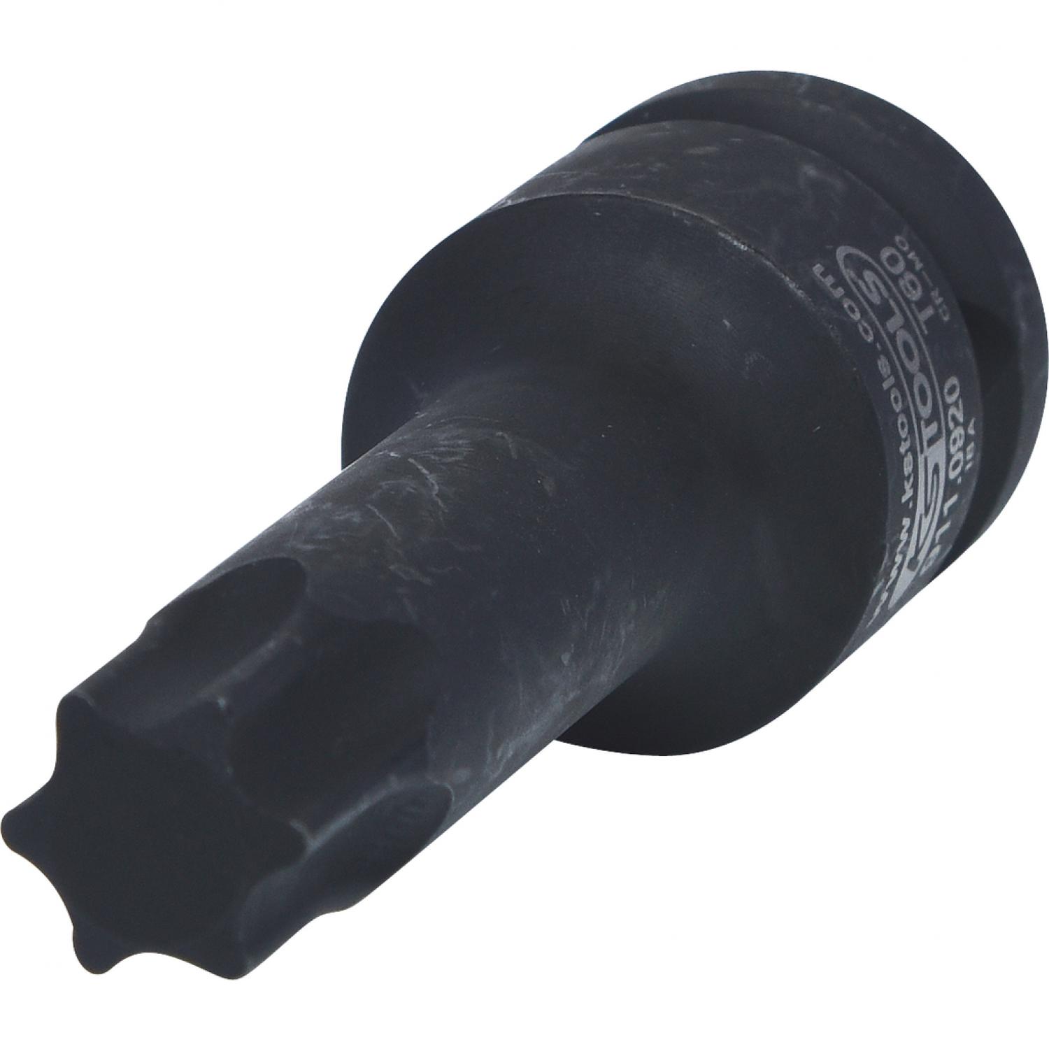 Силовая торцовая головка с битом 1/2" с профилем Torx, длинная, T60 подвеска