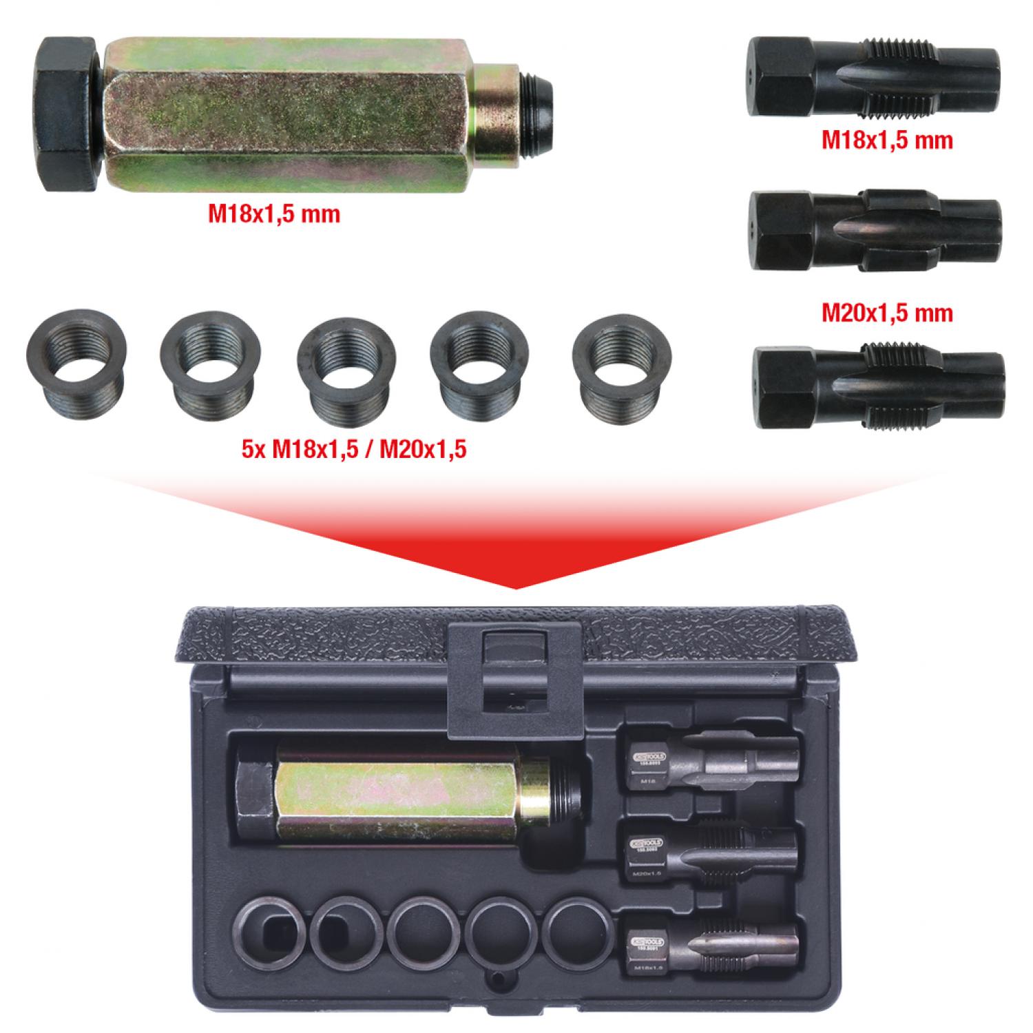 Ремонтный комплект THREADfix для лямбда-зондов M18x1,5, 9 шт