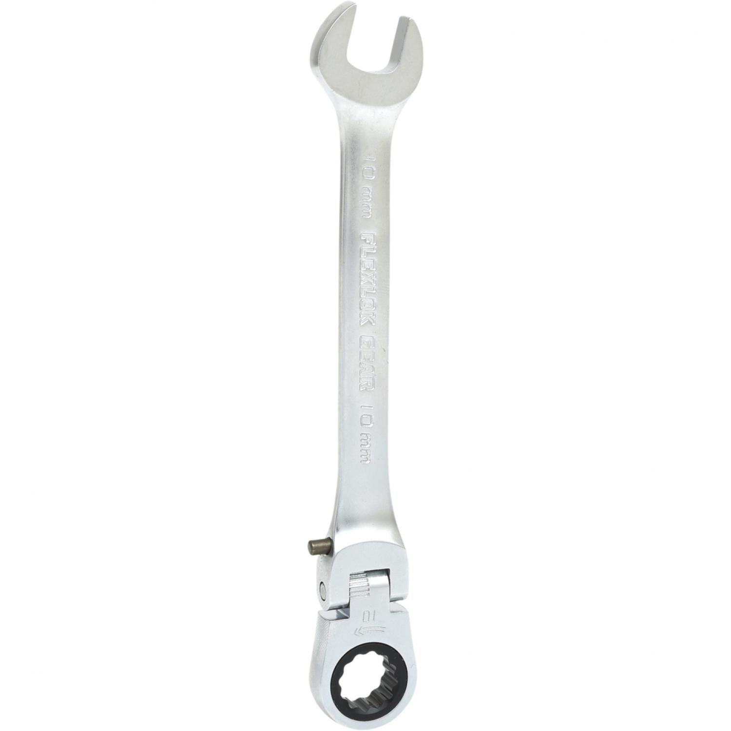 картинка Шарнирный комбинированный ключ с трещоткой GEARplus, регулируемый, 10 мм от магазина "Элит-инструмент"