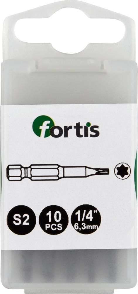 Бита 1/4″ для винтов TORX®, 50 мм., FORTIS 4317784727105 (размер - T 27 / общая длина - 50 мм)