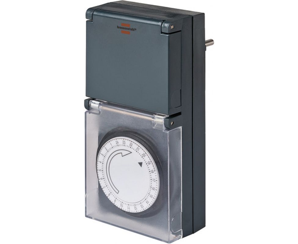 картинка Розетка с механическим таймером IP44 Brennenstuhl MZ 44 1506460 от магазина "Элит-инструмент"