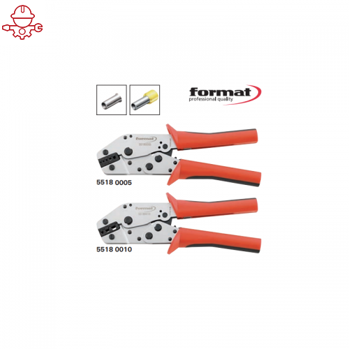 Обжимные клещи для наконечников, Пресс-клещи для обжима гильзовых наконечников 0,5-6 мм² Format 5518 0005 Fplus