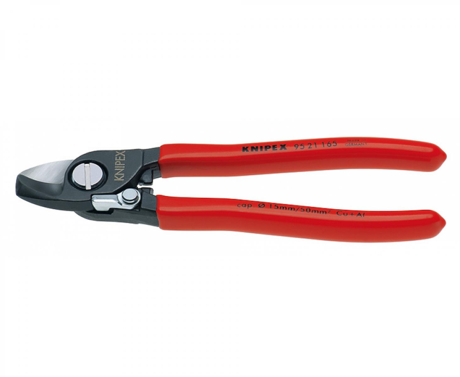картинка Ножницы для резки кабелей с раскрывающей пружиной Knipex KN-9521165 от магазина "Элит-инструмент"