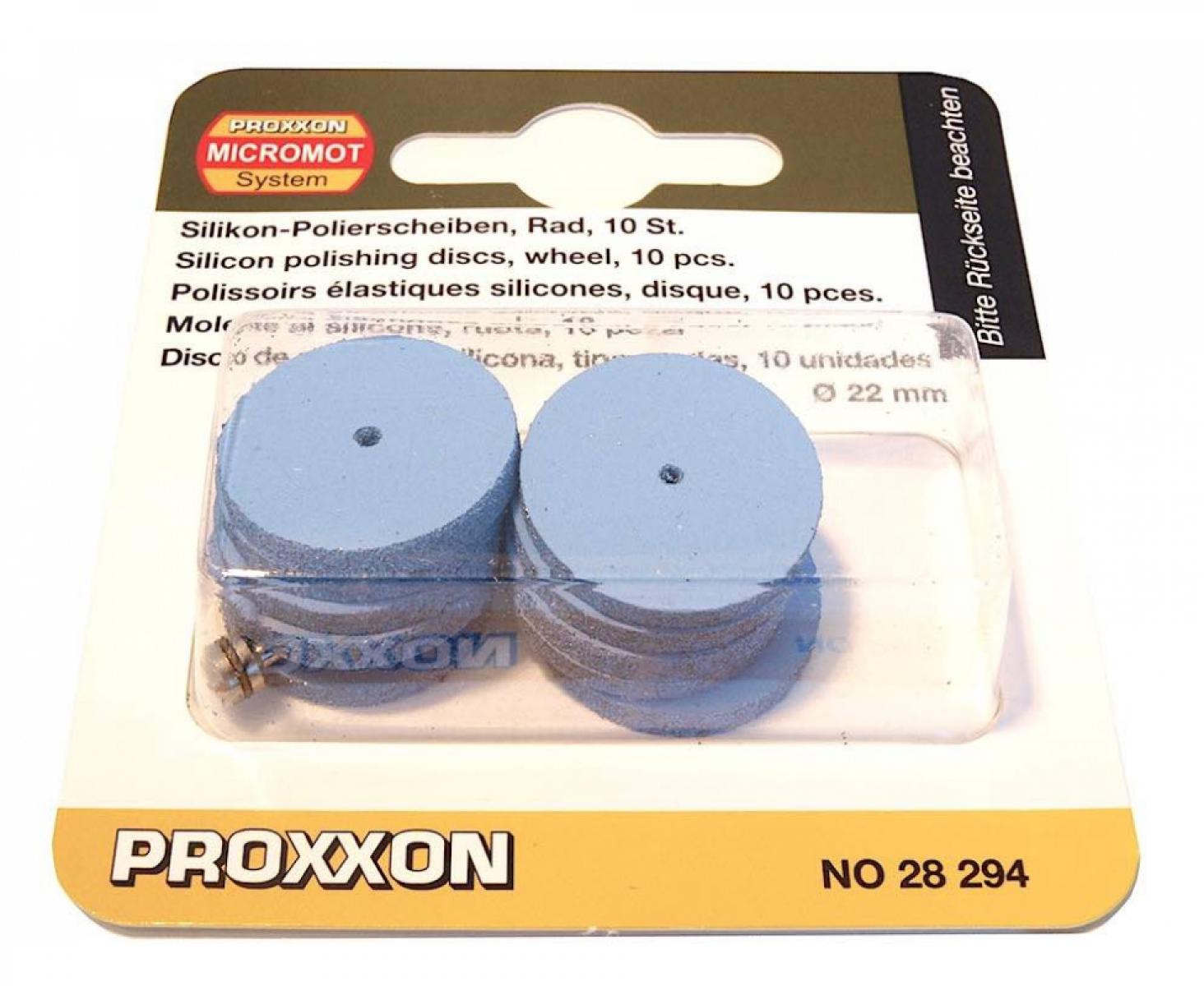 картинка Диски силиконовые Ø 22 мм полировальные Proxxon 28294 10 шт. от магазина "Элит-инструмент"