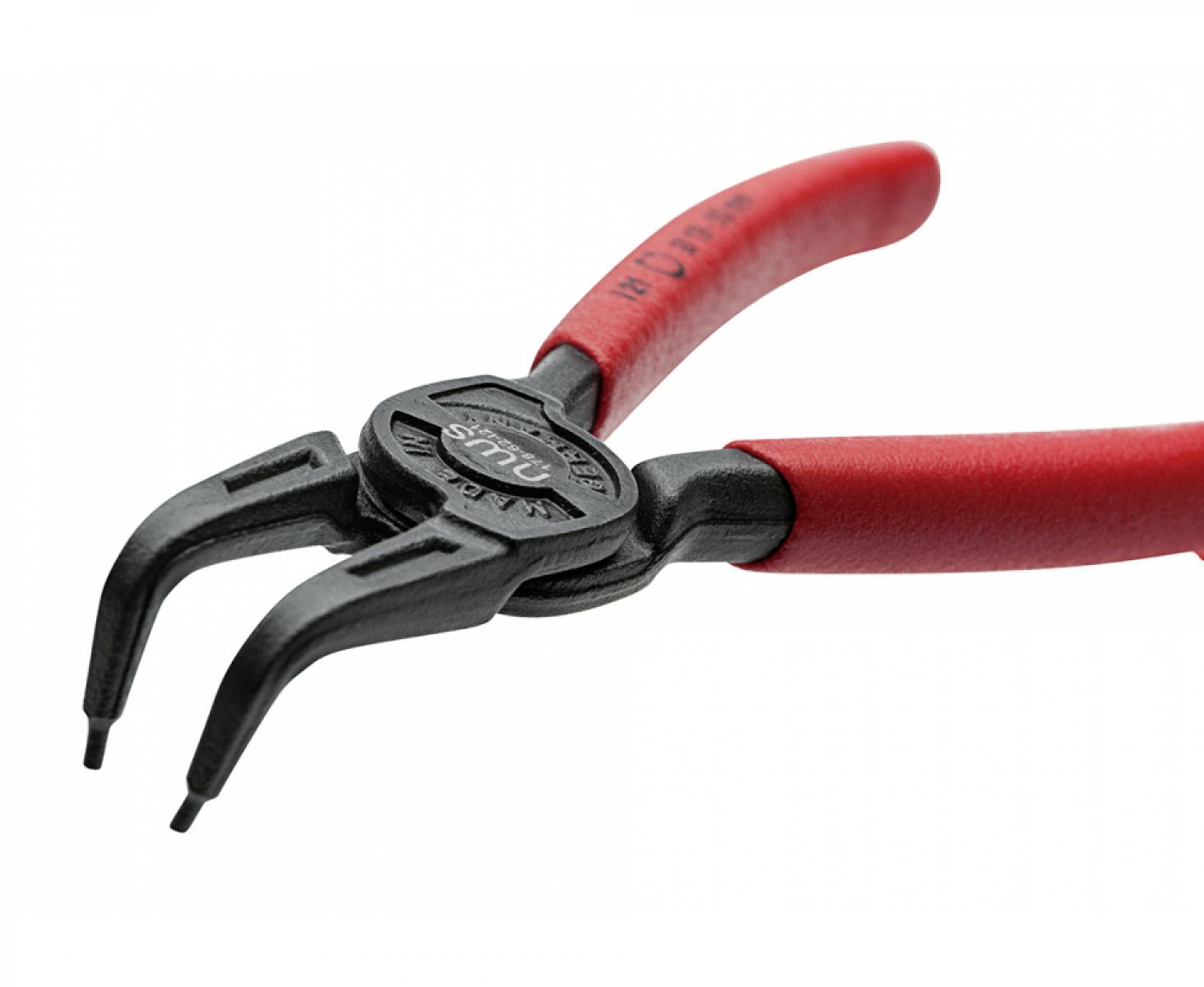 картинка Съемник для внутренних стопорных колец 40-100 мм NWS 178-62-I31 с изогнутыми на 90° губками от магазина "Элит-инструмент"