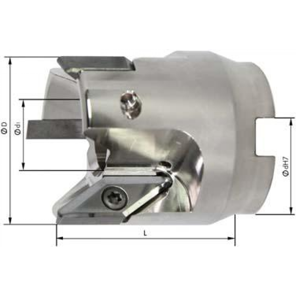 Насадная фреза D63мм Z4 для VCGT220530 FORMAT 2999 1315 Fplus