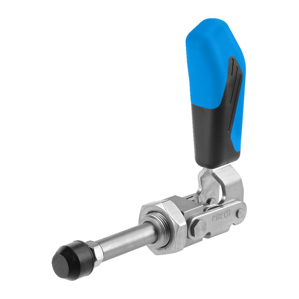 Шарнирный зажим двухтактного типа с синей ручкой АМF 557776