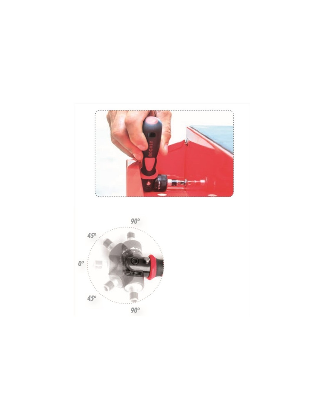 картинка Профессиональный набор: Отвёртка с трещоточным механизмом со сменными наконечниками 1/4 " от магазина "Элит-инструмент"