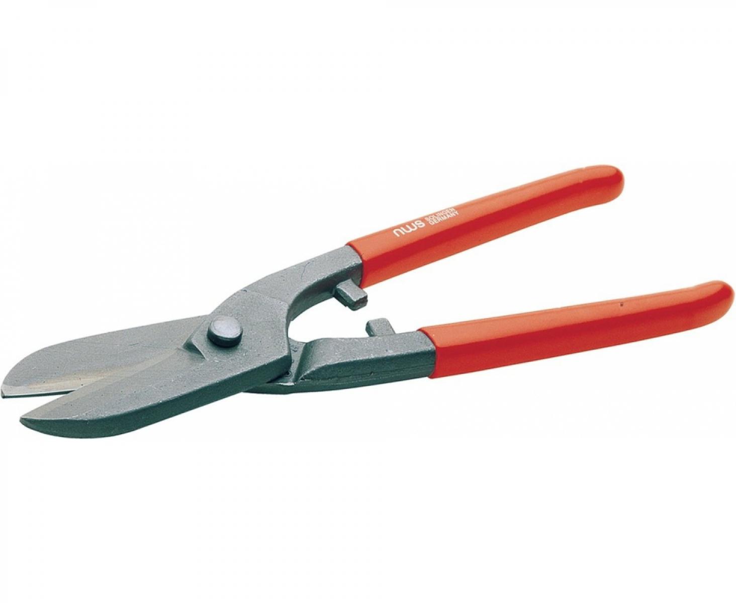 картинка Ножницы по металлу английского типа 200 мм NWS 078-12-200 праворежущие с обливными рукоятками от магазина "Элит-инструмент"