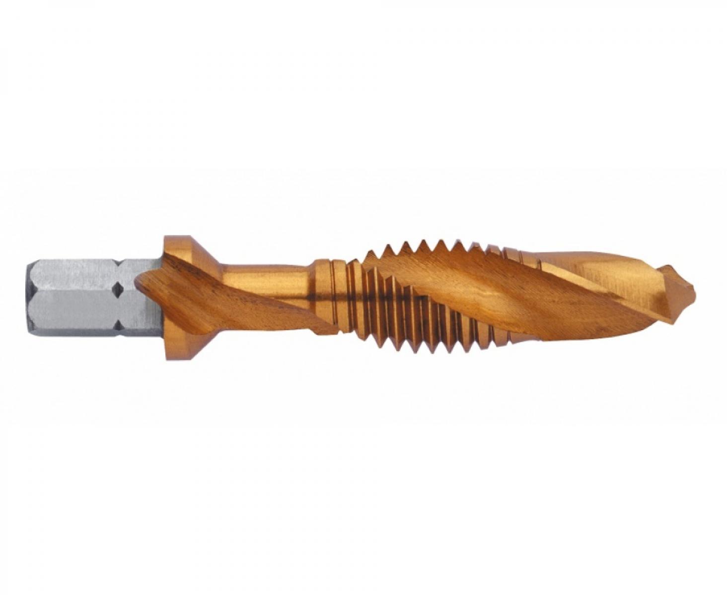 картинка Метчик комбинированный SGE-Bit M4 форма TiN DIN 3126 Exact GQ-05922 хвостовик RotaStop 1/4" от магазина "Элит-инструмент"