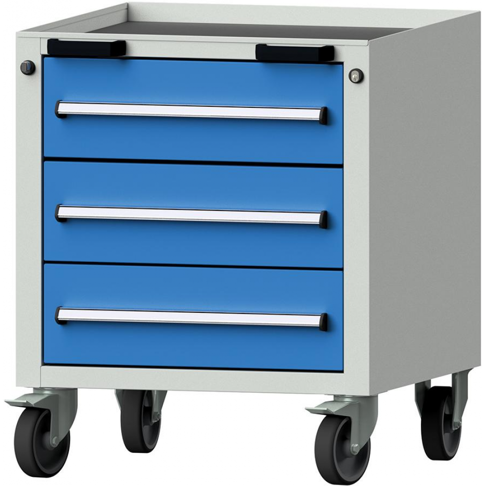 Формат рулонного контейнера Ш625хГ640хВ755мм RAL 7035/5012 3 ящика 3094 5729 Fplus