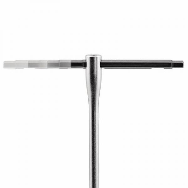 картинка Шестигранные ключи с Т-образной рукояткой и сферической головкой и сдвижным штоком 280 TK U02800008 от магазина "Элит-инструмент"