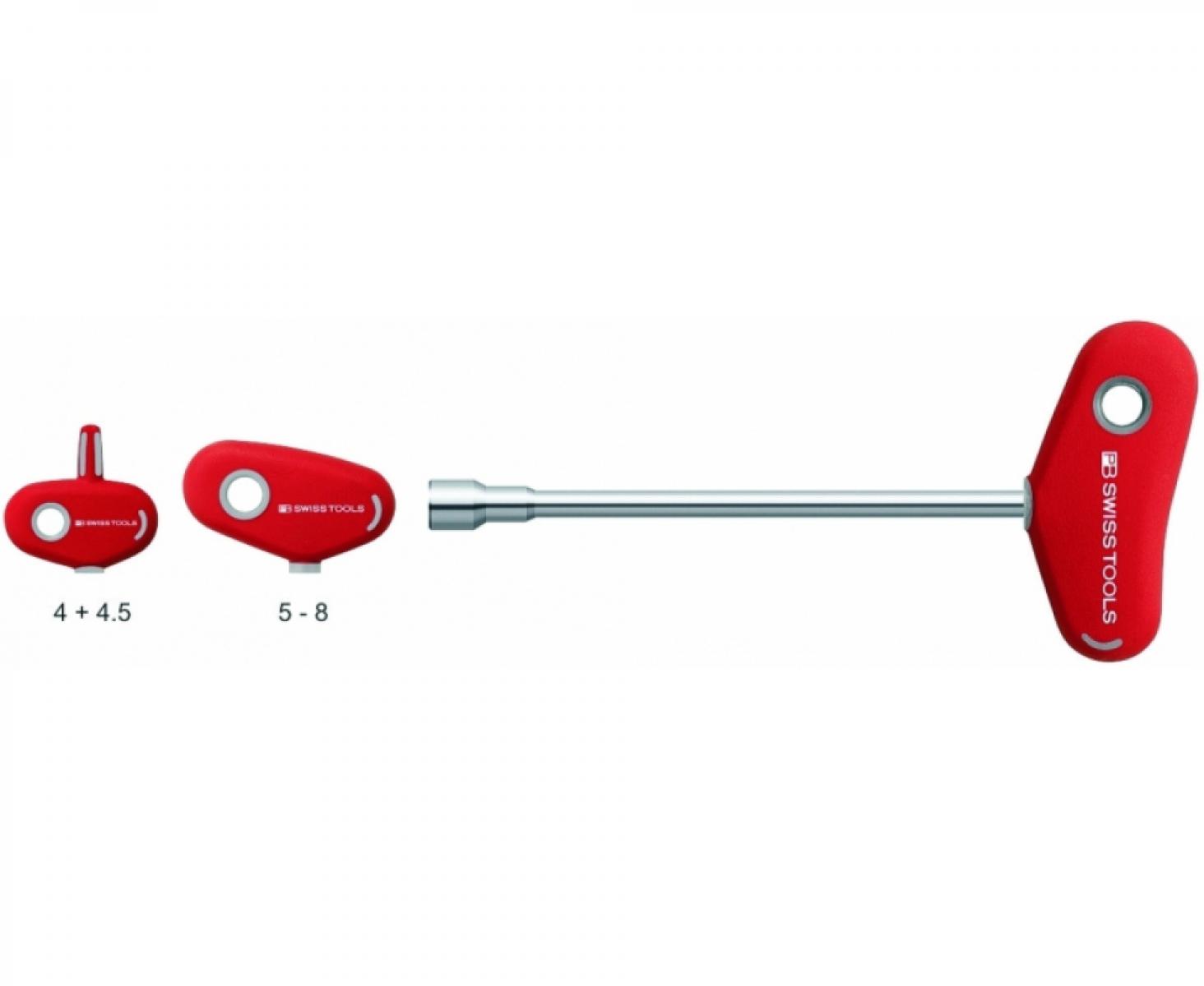 картинка Отвертка-торцовый ключ HEX Nut с Т-образной ручкой PB Swiss Tools PB 202.4,5-135 M4.5 от магазина "Элит-инструмент"