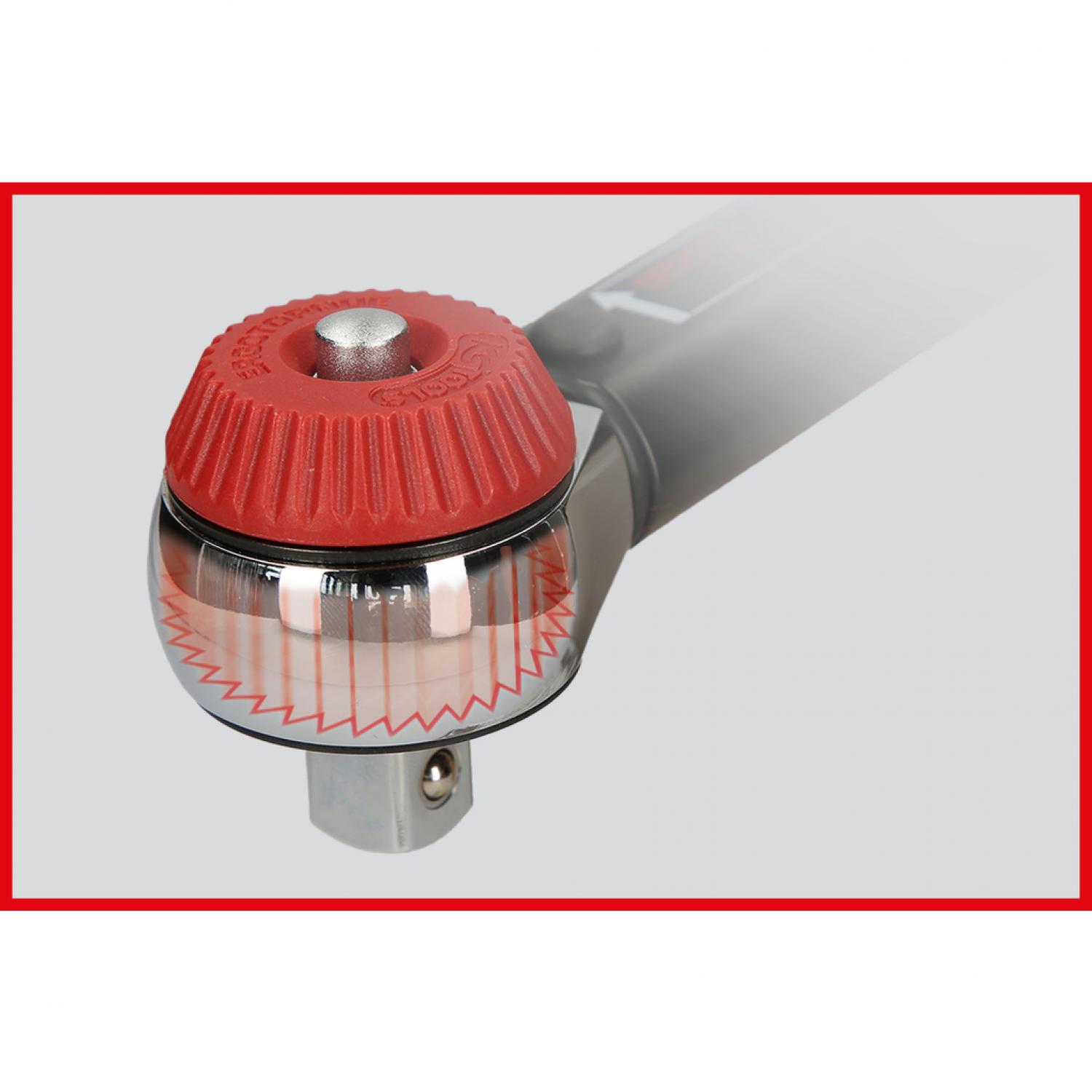 картинка 1" ERGOTORQUE®precision динамометрический ключ -трещотка  поворотная ручка, 200-1000Nm KSTools-516.1495 от магазина "Элит-инструмент"