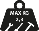 Максимальный вес одного инструмента для работы на высоте, который работник может крепить к своему поясу, равен 2,3 килограмма.
